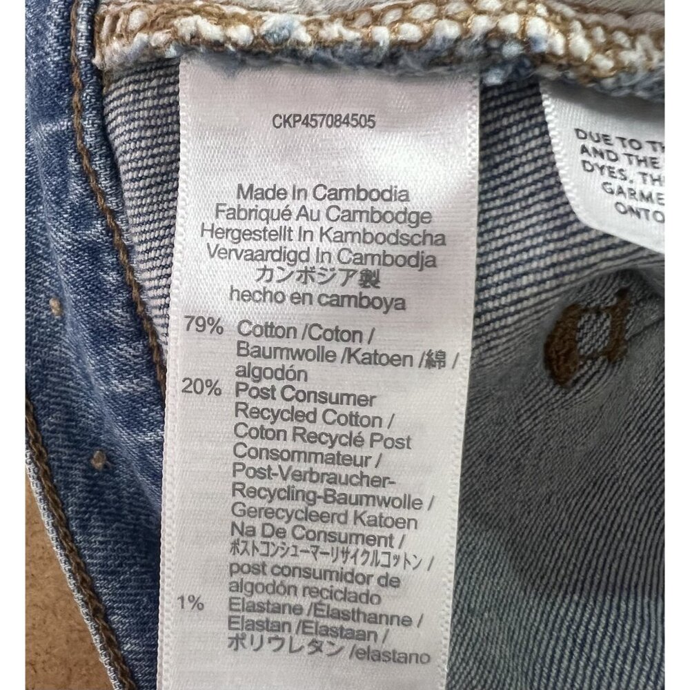 Madewell Women 27 the perfect vintage straight jeans Denman Wash Distressed - Picture 12 of 16